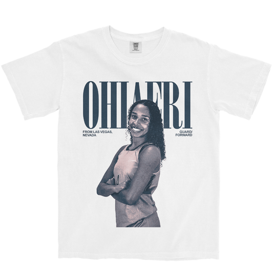 CHARLECE OHIAERI VINTAGE WHITE TEE