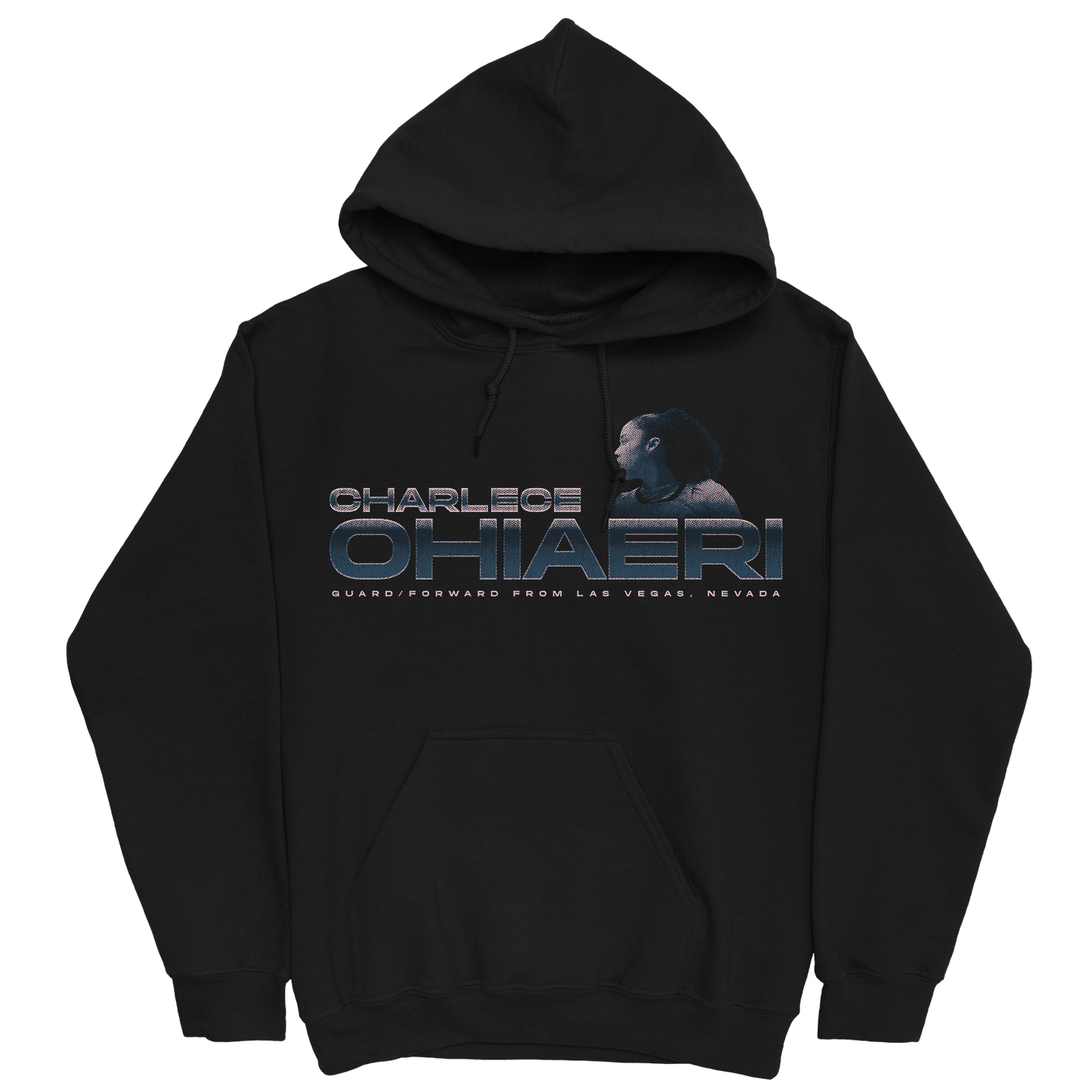 CHARLECE OHIAERI RETRO BLACK HOODIE