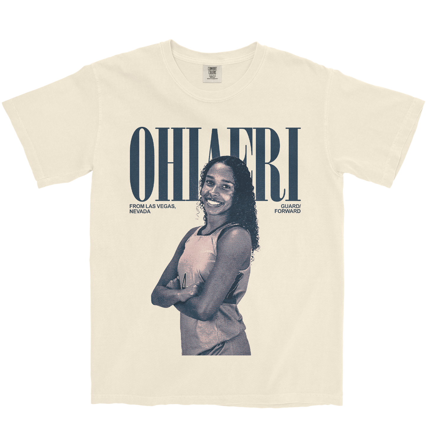 CHARLECE OHIAERI VINTAGE IVORY TEE