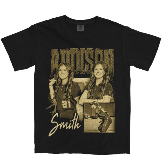 ADDISON SMITH GRAPHIC BLACK TEE