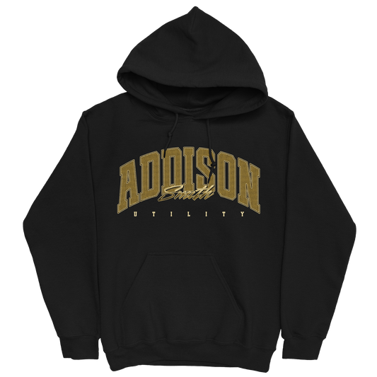 ADDISON SMITH RETRO BLACK HOODIE