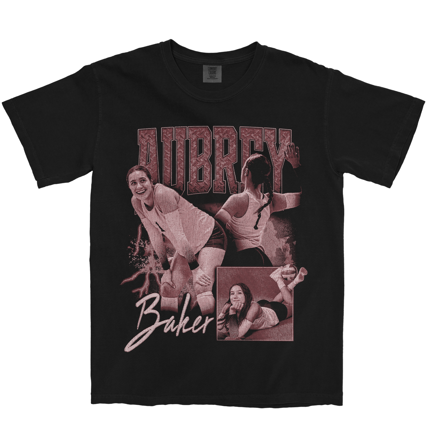 AUBREY BAKER GRAPHIC BLACK TEE