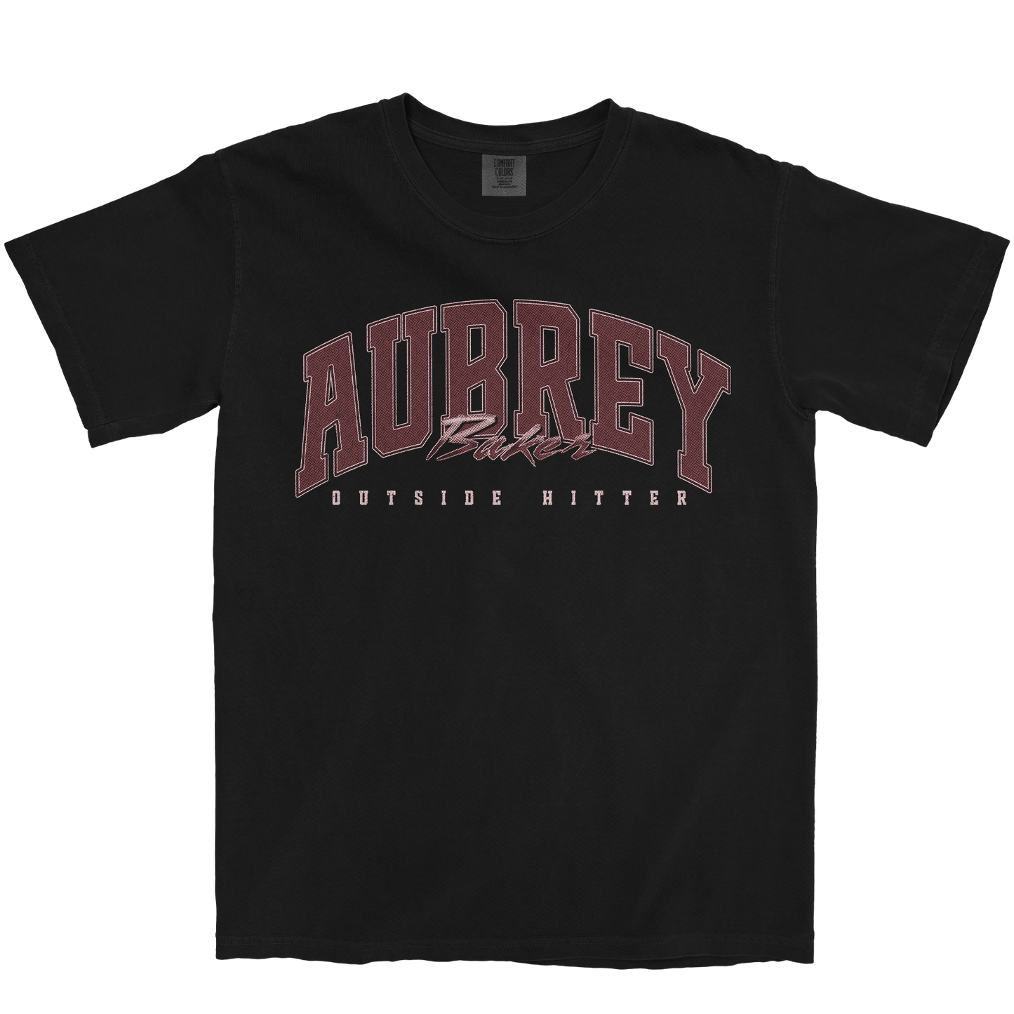 AUBREY BAKER RETRO BLACK TEE