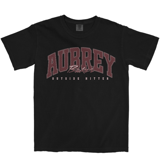 AUBREY BAKER RETRO BLACK TEE