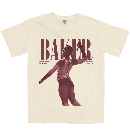 AUBREY BAKER VINTAGE IVORY TEE