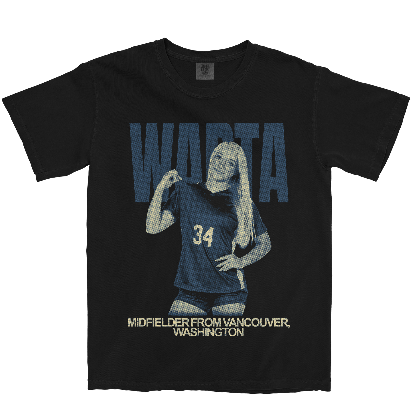 EMELIA WARTA VINTAGE BLACK TEE