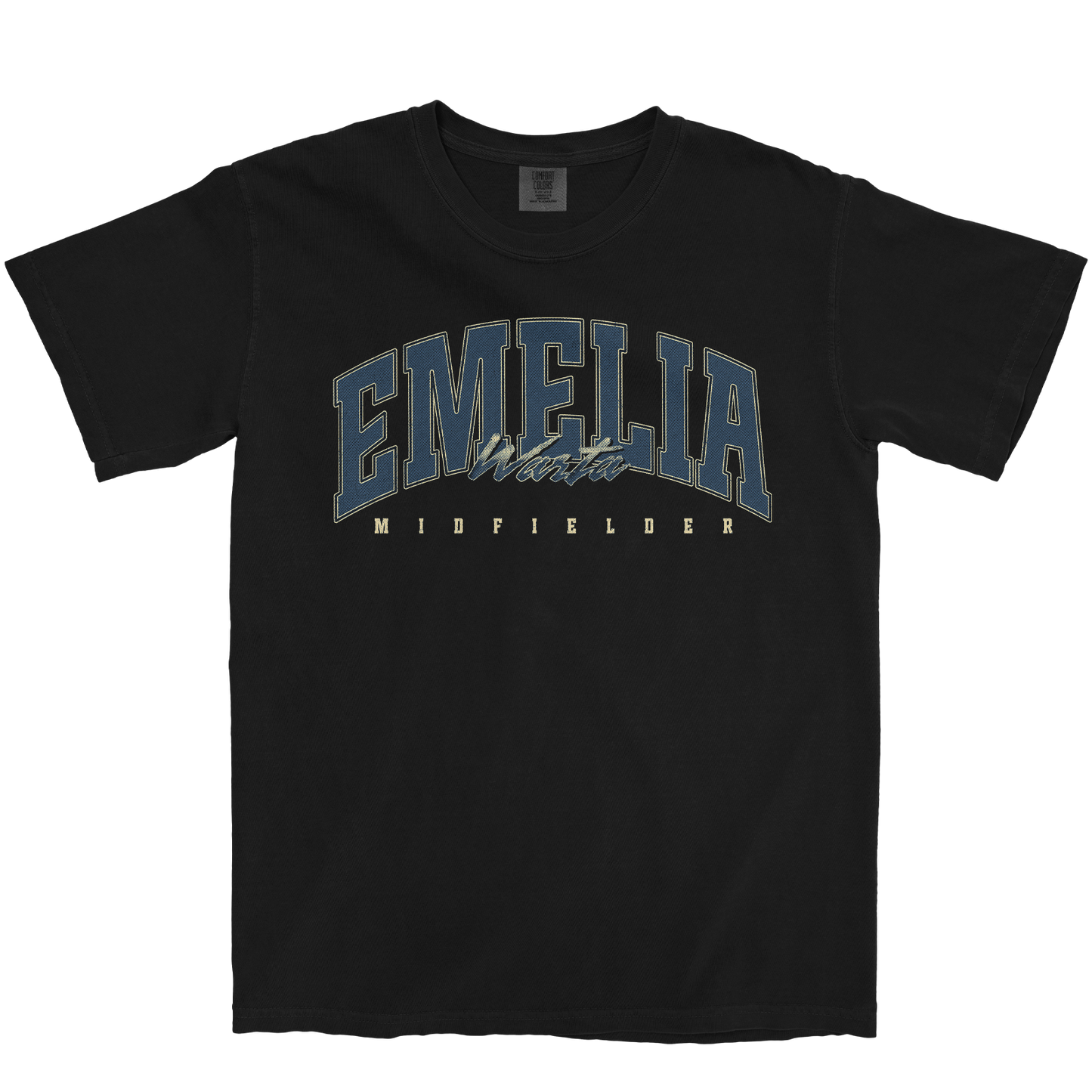 EMELIA WARTA RETRO BLACK TEE