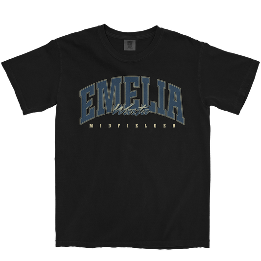 EMELIA WARTA RETRO BLACK TEE