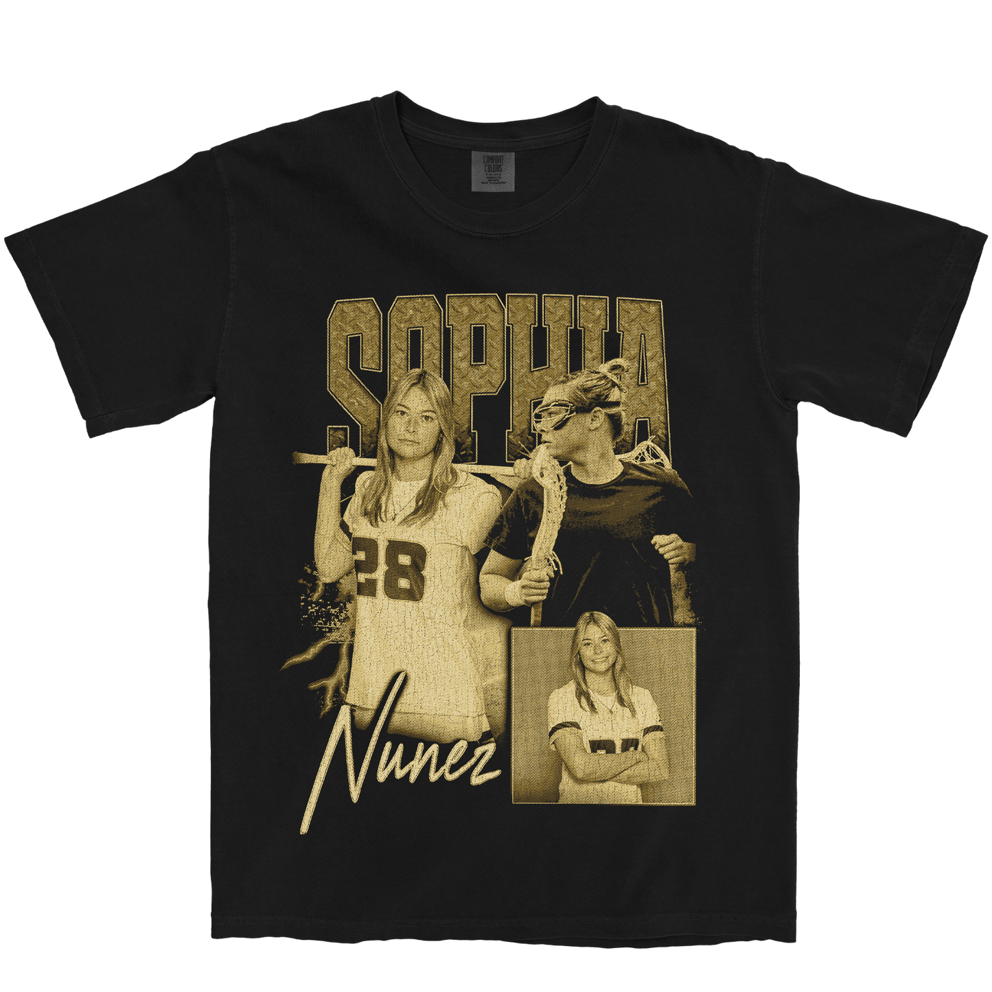 SOPHIA NUNEZ GRAPHIC BLACK TEE