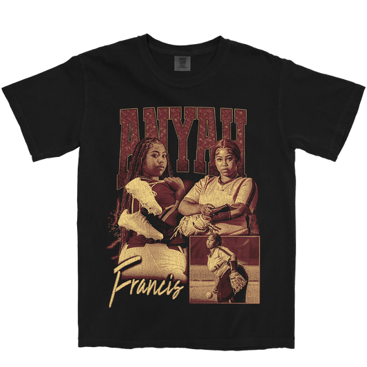 ANYAH FRANCIS GRAPHIC BLACK TEE