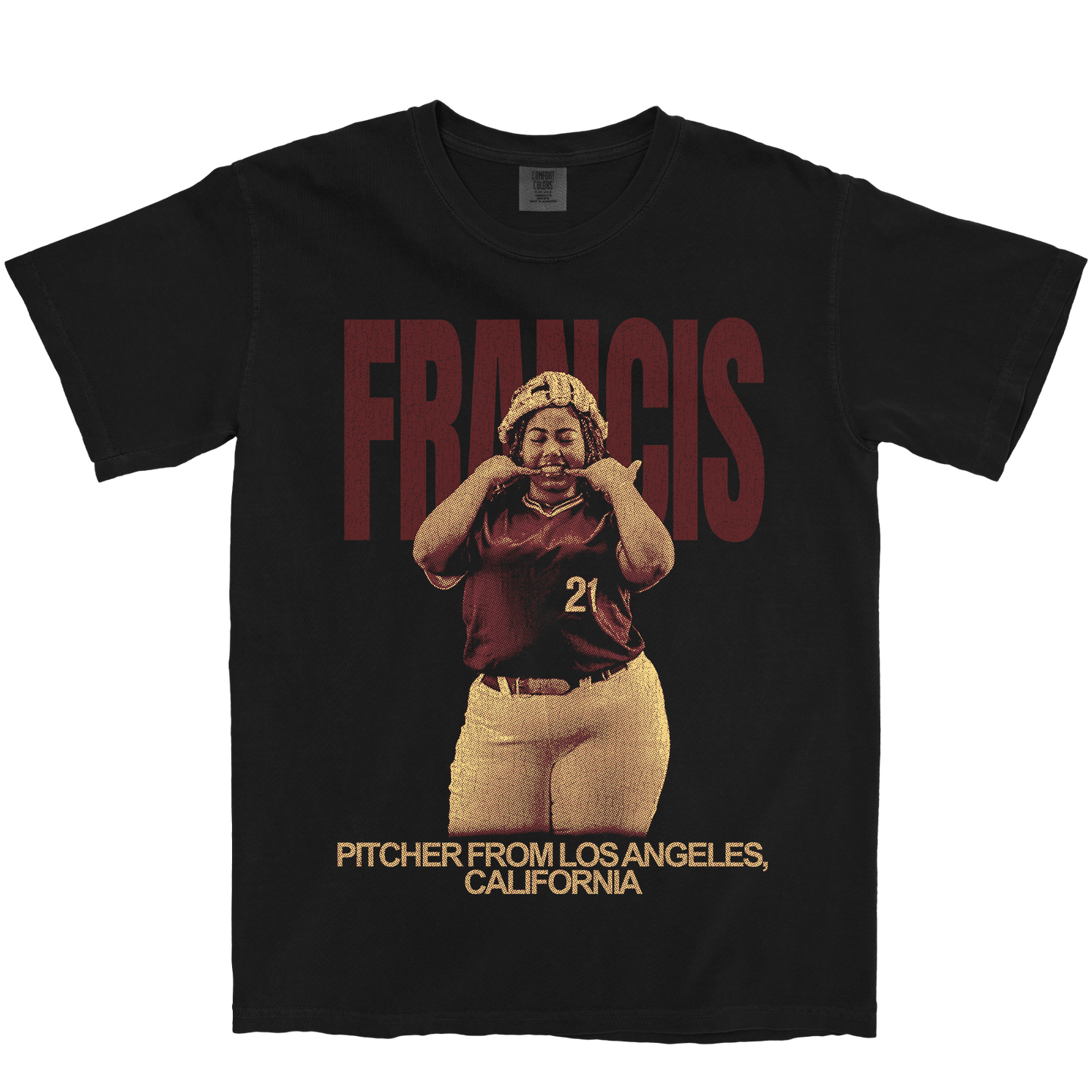 ANYAH FRANCIS VINTAGE BLACK TEE