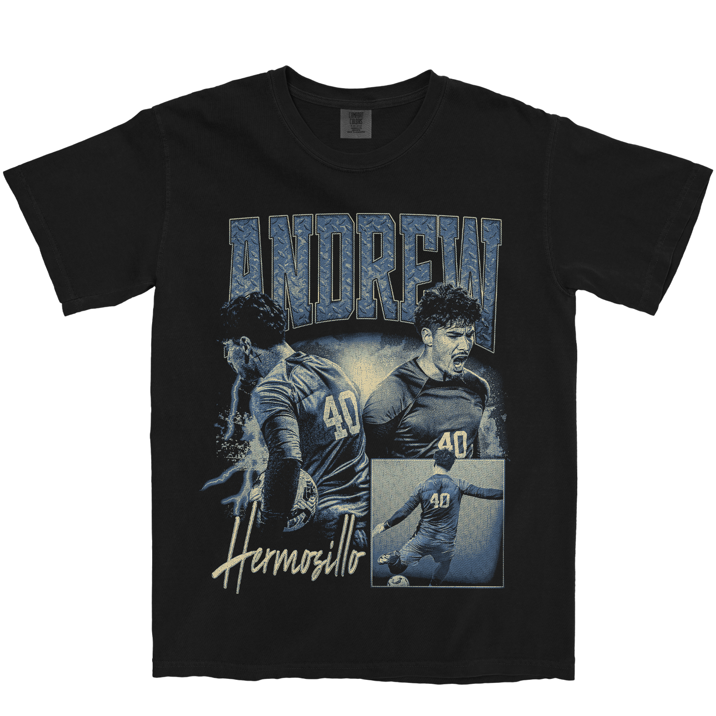 ANDREW HERMOSILLO GRAPHIC BLACK TEE