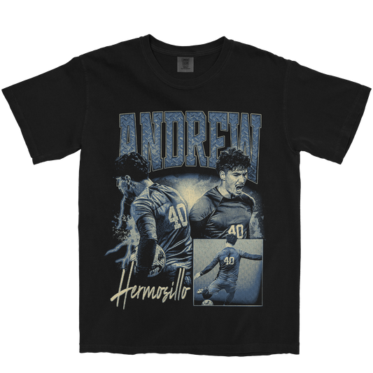 ANDREW HERMOSILLO GRAPHIC BLACK TEE