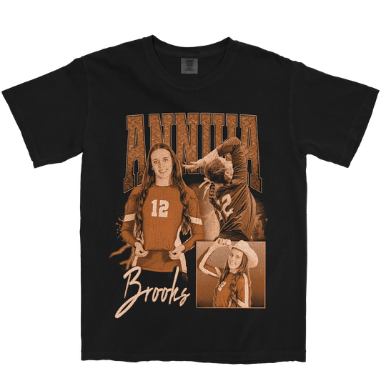 ANNIKA BROOKS GRAPHIC BLACK TEE