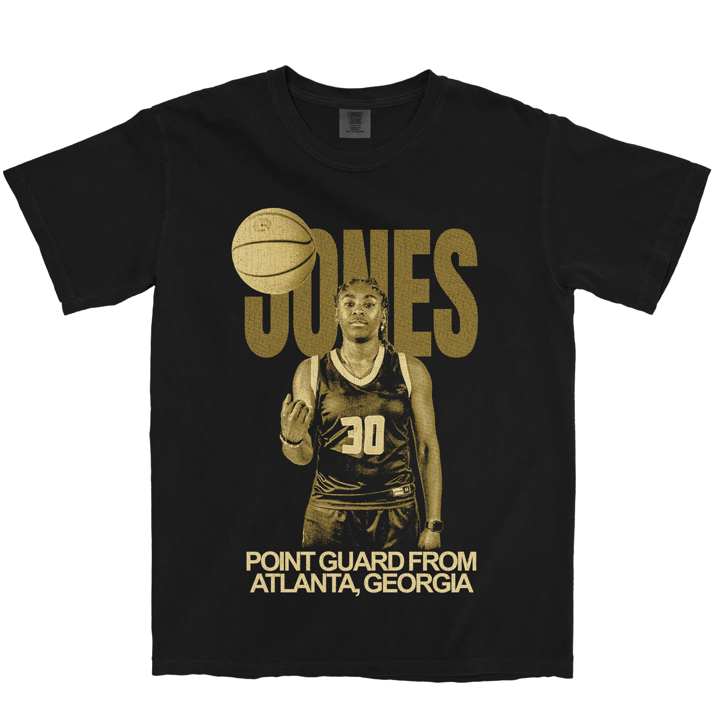JAQUOIA JONES VINTAGE BLACK TEE