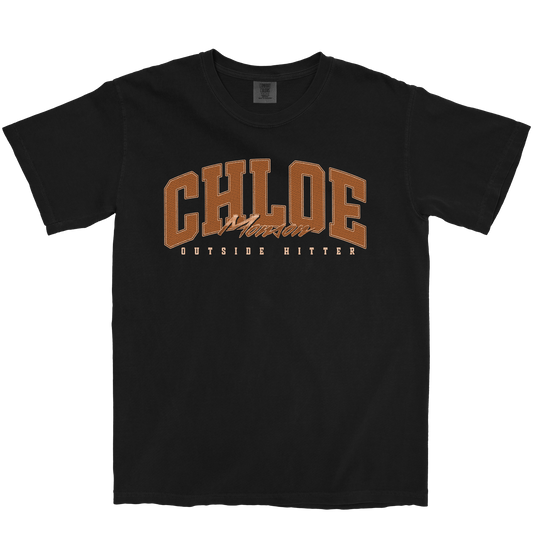 CHLOE MONSON RETRO BLACK TEE