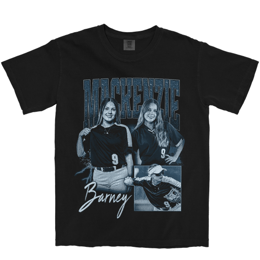 MACKENZIE BARNEY GRAPHIC BLACK TEE
