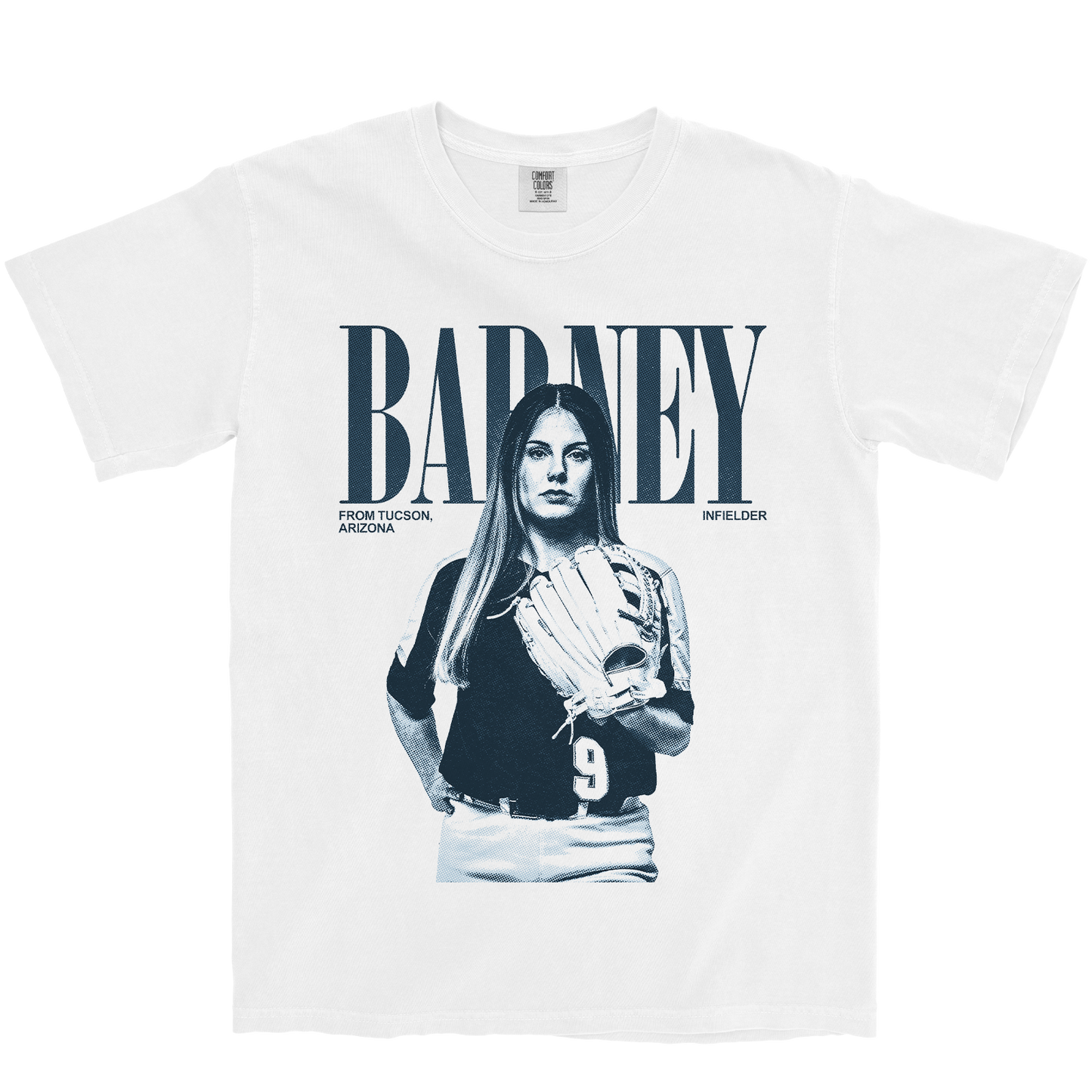 MACKENZIE BARNEY VINTAGE WHITE TEE