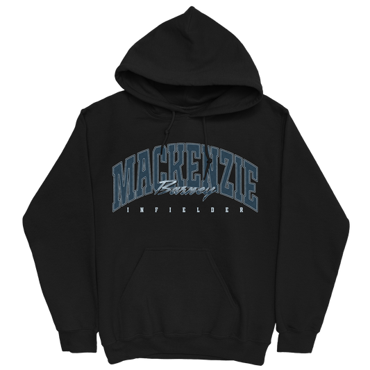 MACKENZIE BARNEY RETRO BLACK HOODIE