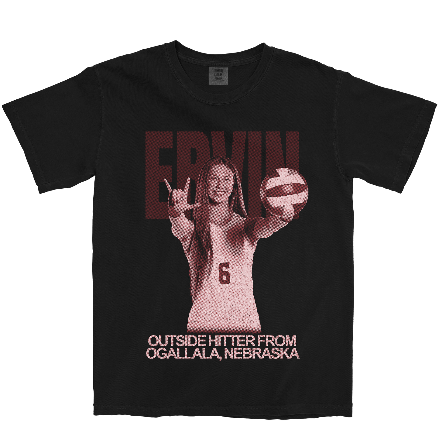 MARLEE ERVIN VINTAGE BLACK TEE