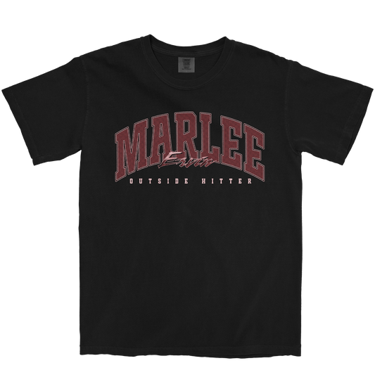 MARLEE ERVIN RETRO BLACK TEE