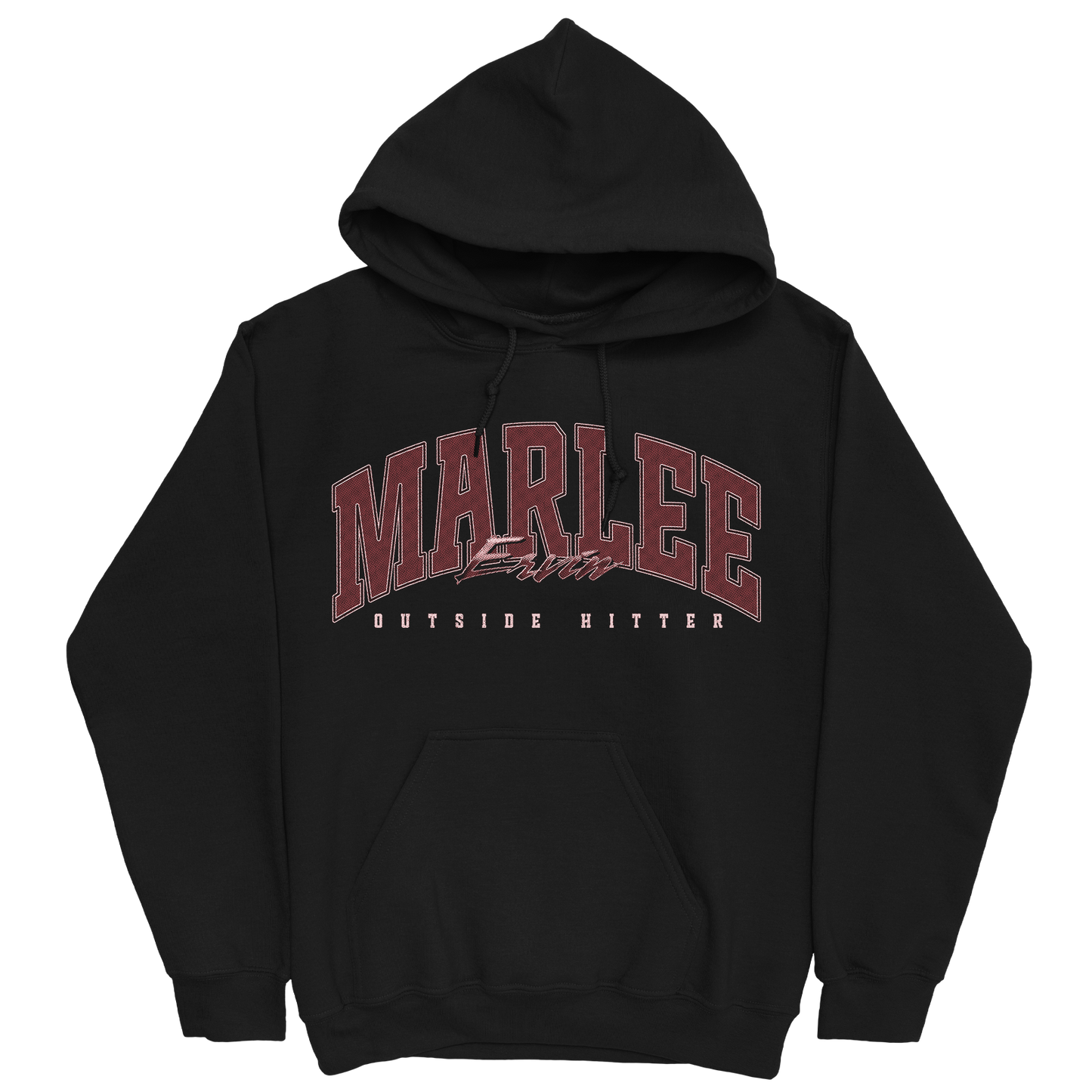 MARLEE ERVIN RETRO BLACK HOODIE