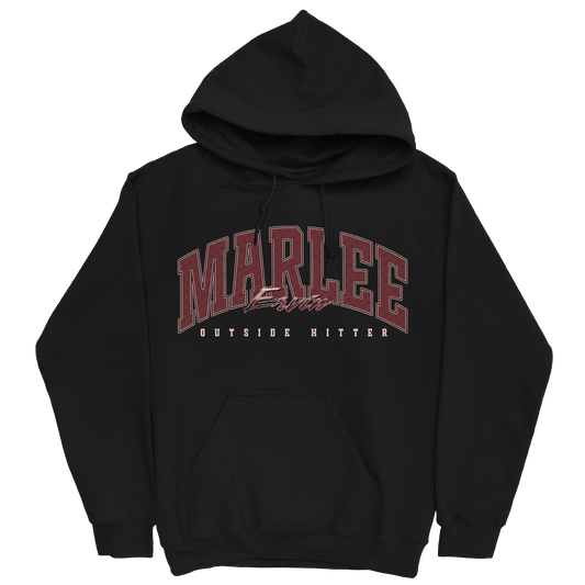 MARLEE ERVIN RETRO BLACK HOODIE