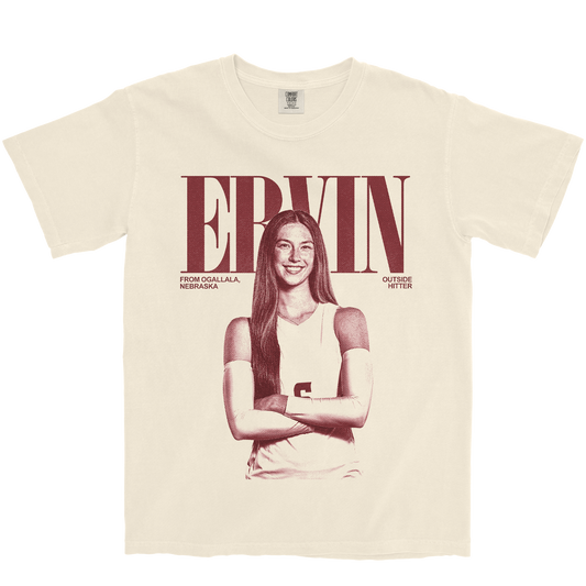 MARLEE ERVIN VINTAGE IVORY TEE