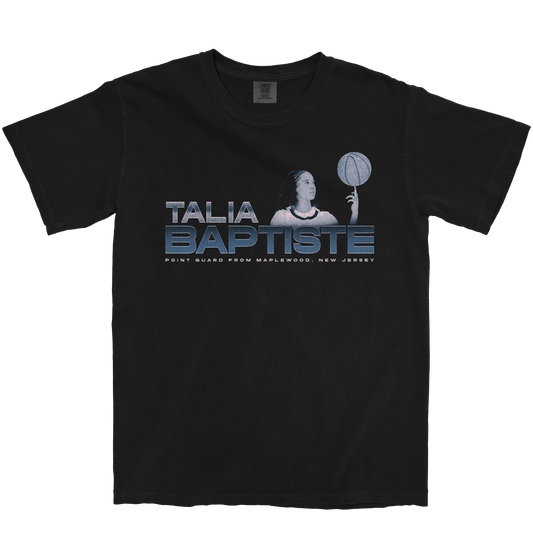 TALIA BAPTISTE RETRO BLACK TEE