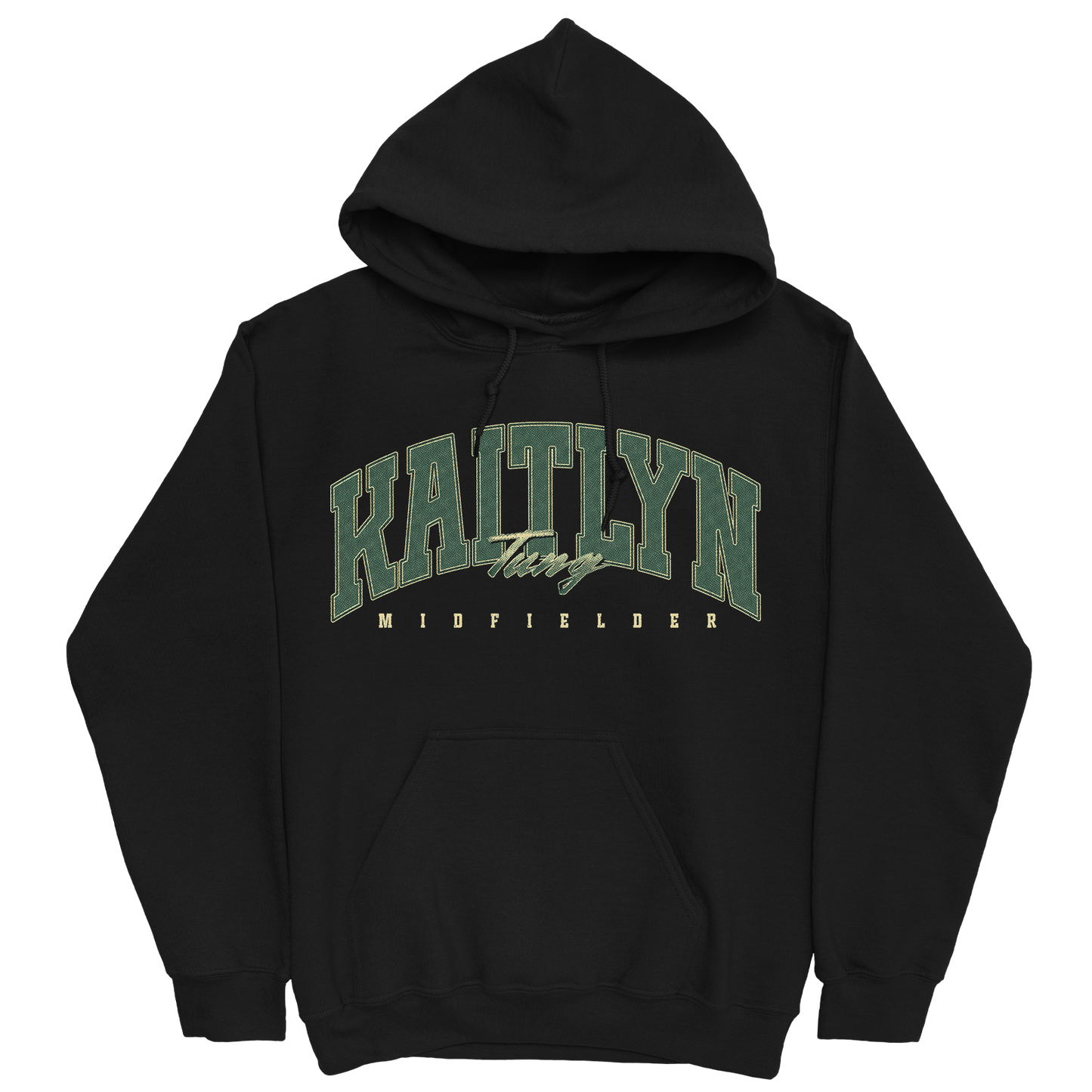 KAITLYN TUNG RETRO BLACK HOODIE