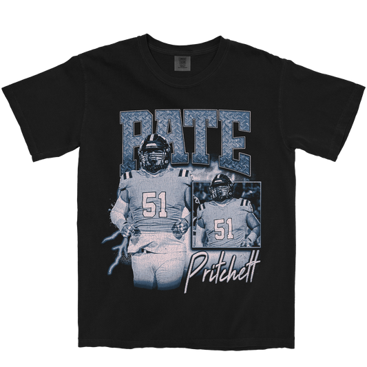 PATE PRITCHETT GRAPHIC BLACK TEE