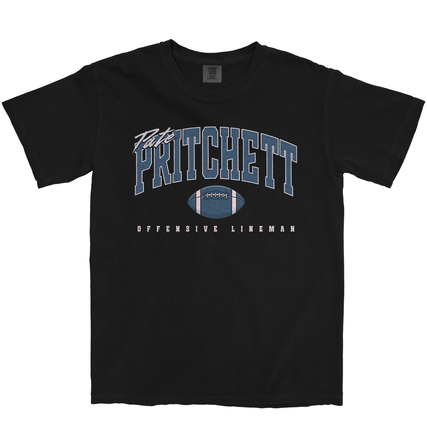 PATE PRITCHETT RETRO BLACK TEE