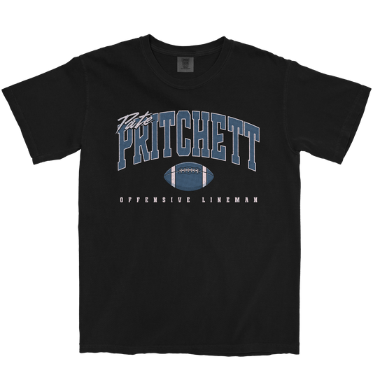 PATE PRITCHETT RETRO BLACK TEE