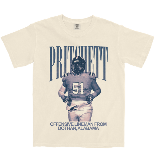 PATE PRITCHETT VINTAGE IVORY TEE