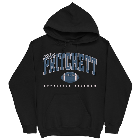PATE PRITCHETT RETRO BLACK HOODIE