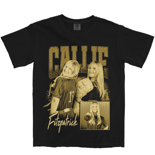 CALLIE FITZPATRICK GRAPHIC BLACK TEE