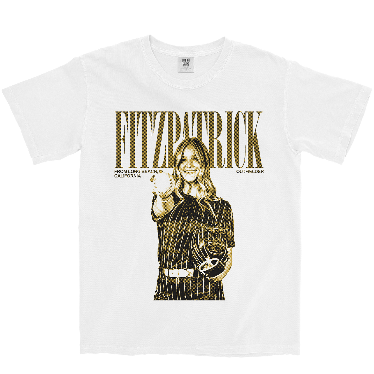 CALLIE FITZPATRICK VINTAGE WHITE TEE