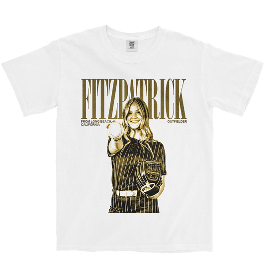 CALLIE FITZPATRICK VINTAGE WHITE TEE