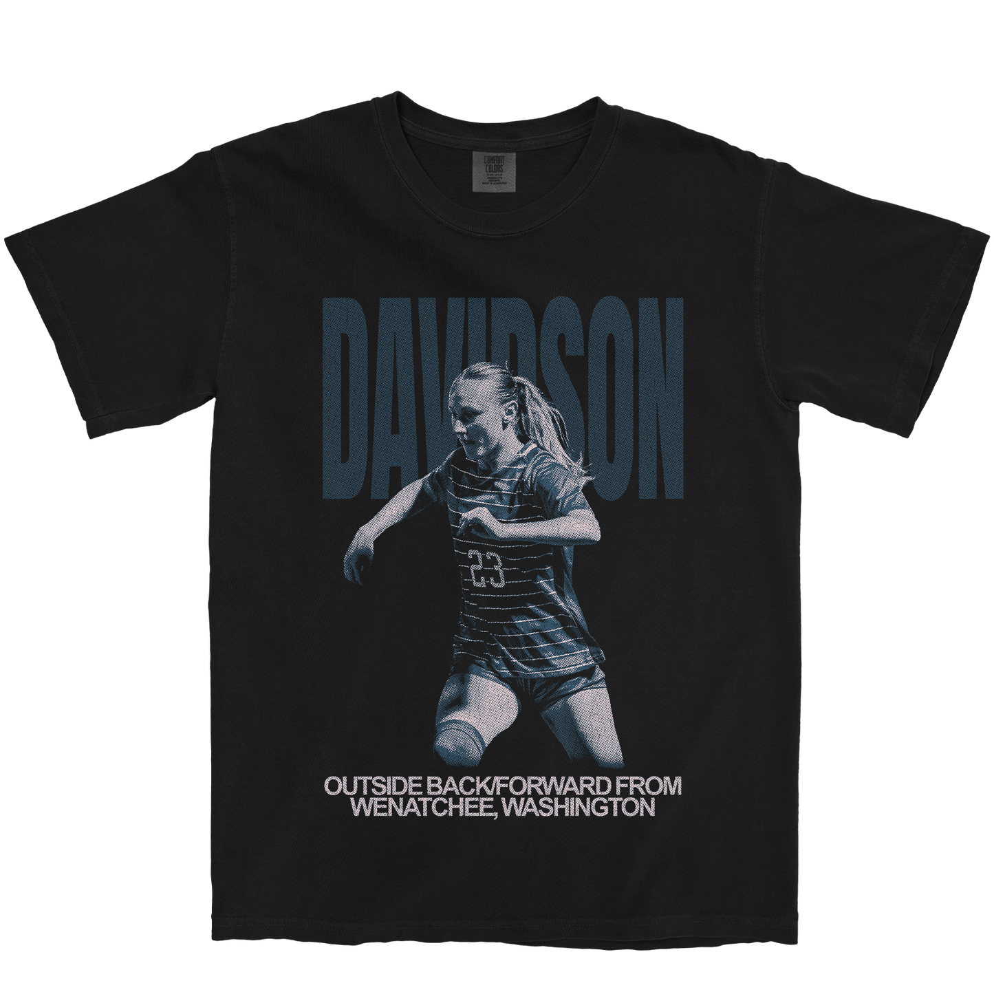 PIPER DAVIDSON VINTAGE BLACK TEE