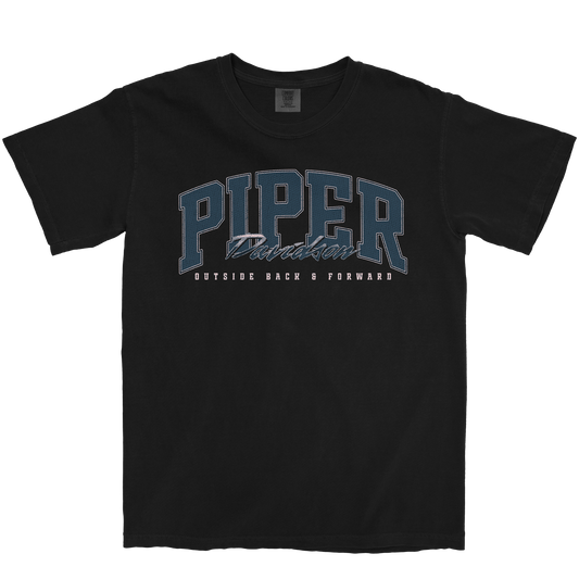 PIPER DAVIDSON RETRO BLACK TEE