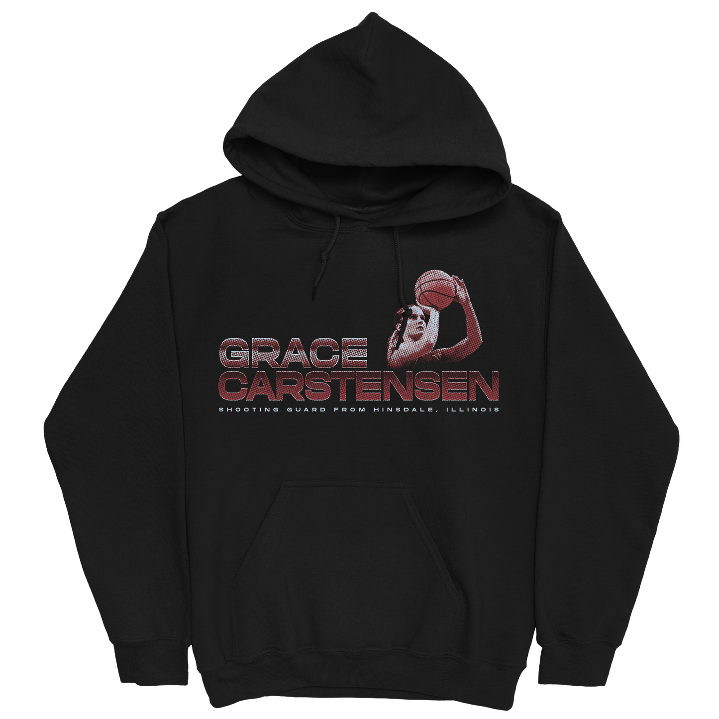 GRACE CARSTENSEN RETRO BLACK HOODIE