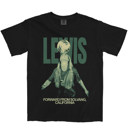 CHARLOTTE LEWIS VINTAGE BLACK TEE
