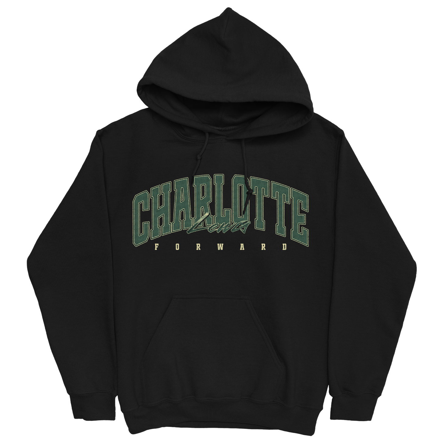 CHARLOTTE LEWIS RETRO BLACK HOODIE