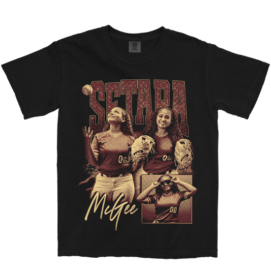 SETARA MCGEE GRAPHIC BLACK TEE