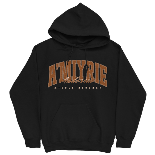 A'MIYRIE ANDERSON RETRO BLACK HOODIE