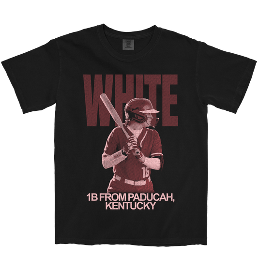 ANNIE WHITE VINTAGE BLACK TEE