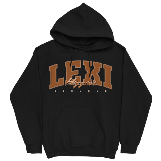 LEXI HIGGINS RETRO BLACK HOODIE
