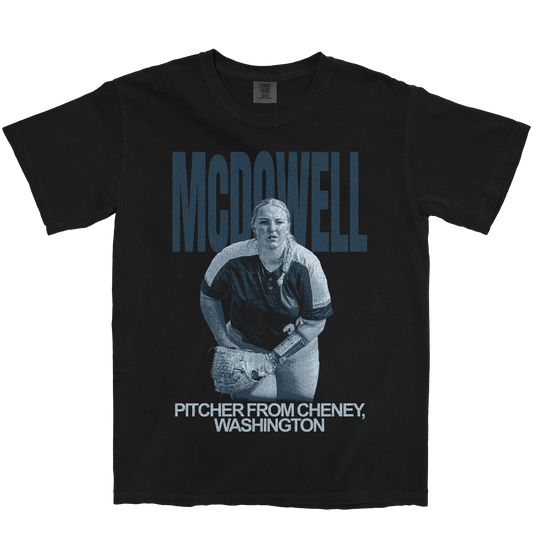 MADISON MCDOWELL VINTAGE BLACK TEE