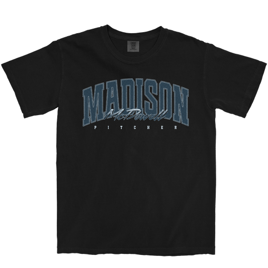 MADISON MCDOWELL RETRO BLACK TEE