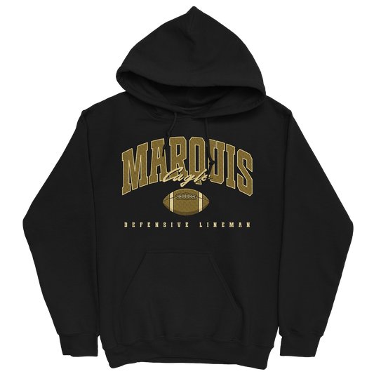 MARQUIS CAGLE RETRO BLACK HOODIE